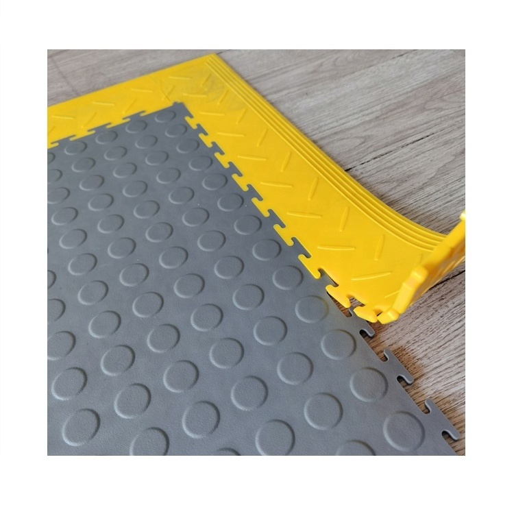 Interlocking Garage Tile PVC Plastic Flooring Heavy Duty Industrial Floor PVC coin Indoor Waterproof Vinyl Flooring 6mm