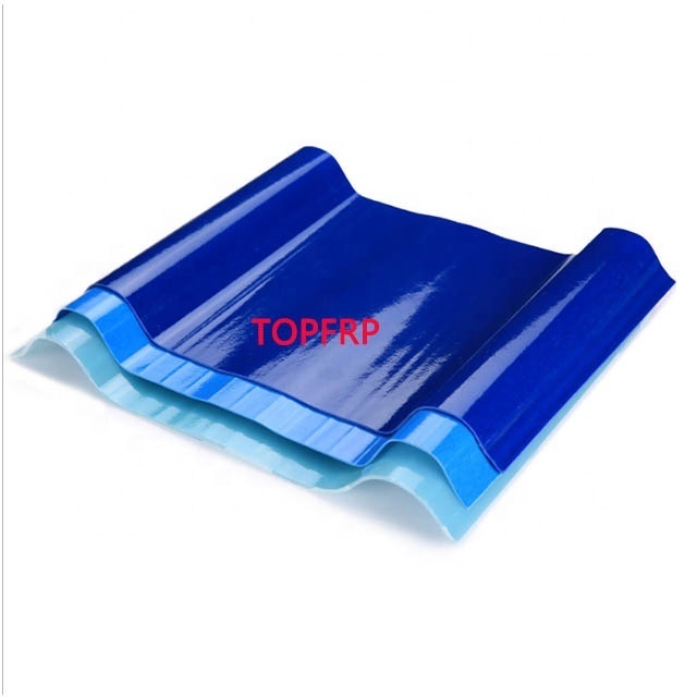 Glass fiber reinforced plastic daylighting tile/roof insulation tile/anticorrosive wave tile