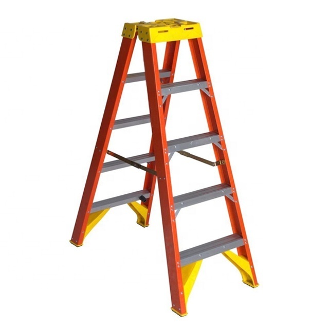 3/4/5/6 Step Fiberglass A Type Folding Ladder