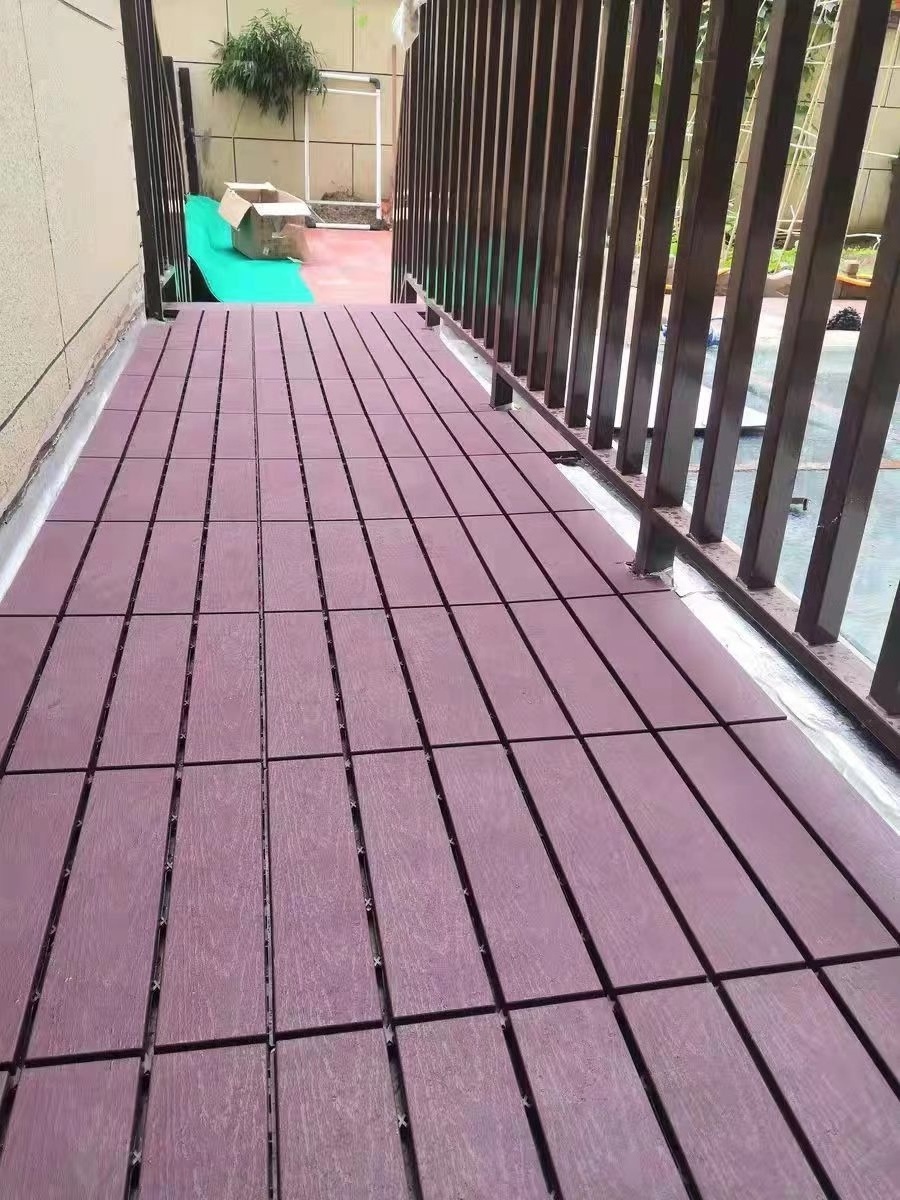 Garden Walkway 1x1 Feet Cheap Composite Deck Flooring Tiles