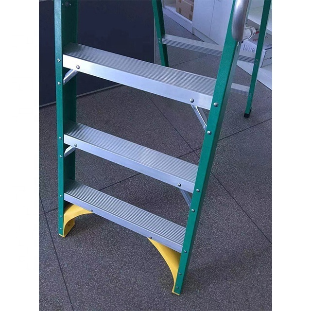 Fibreglass Platform Step Ladder with Handrail