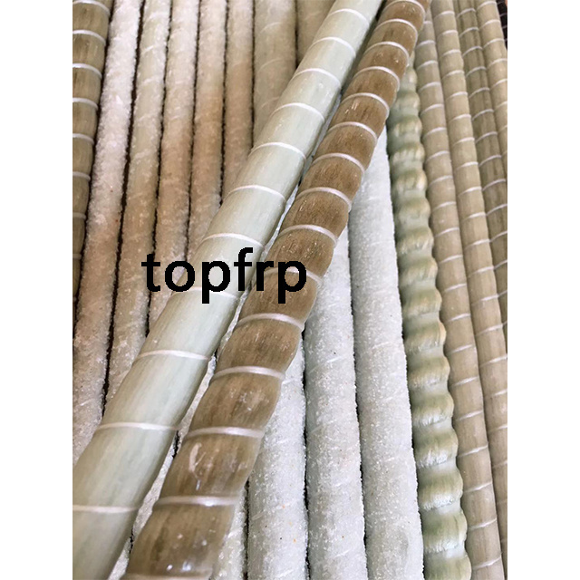 Sand Coated Fiberglass FRP Composite Rebar For Cast Stone Balustrade