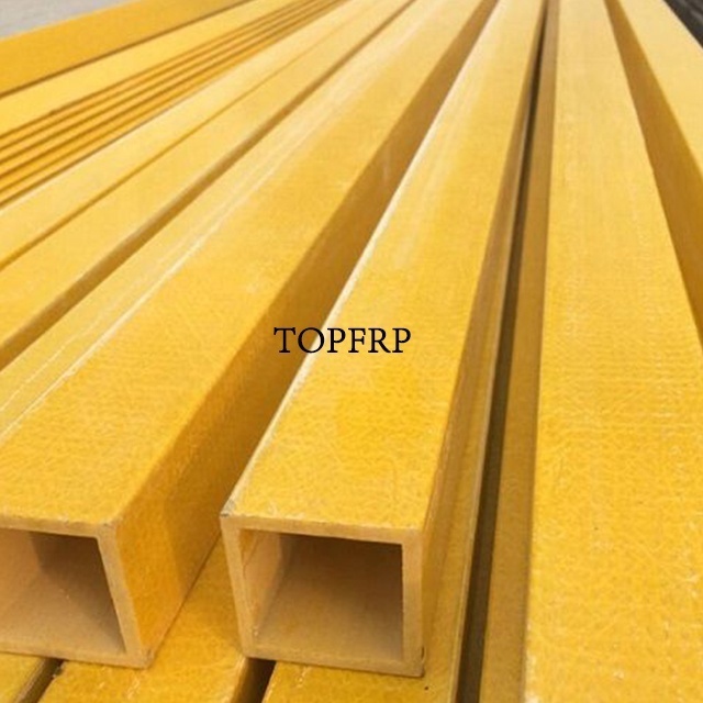 FRP Pultrusion Products Hollow Tube Fiberglass Square Pipe