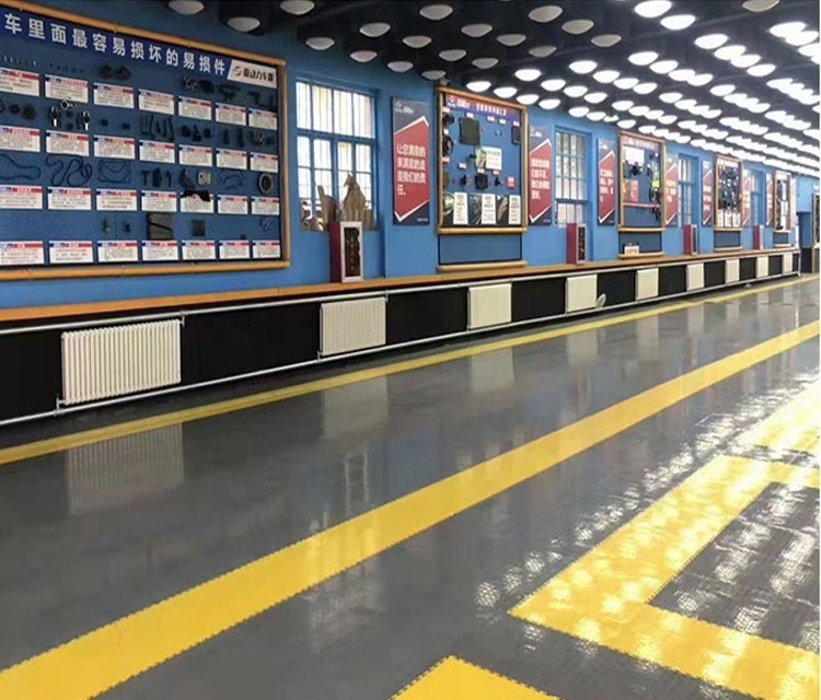 Interlocking Garage Tile PVC Plastic Flooring Heavy Duty Industrial Floor PVC coin Indoor Waterproof Vinyl Flooring 6mm