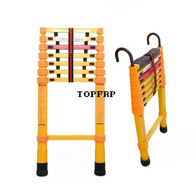 Lightweight Fiberglass Telescopic Extension Ladder