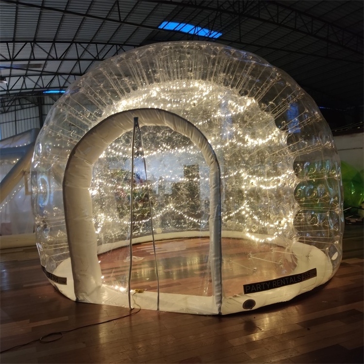 Outdoor Portable Clear Luxury Hotel Resort Igloo Tent Family Inflatable Camping Dome Bubble Tent