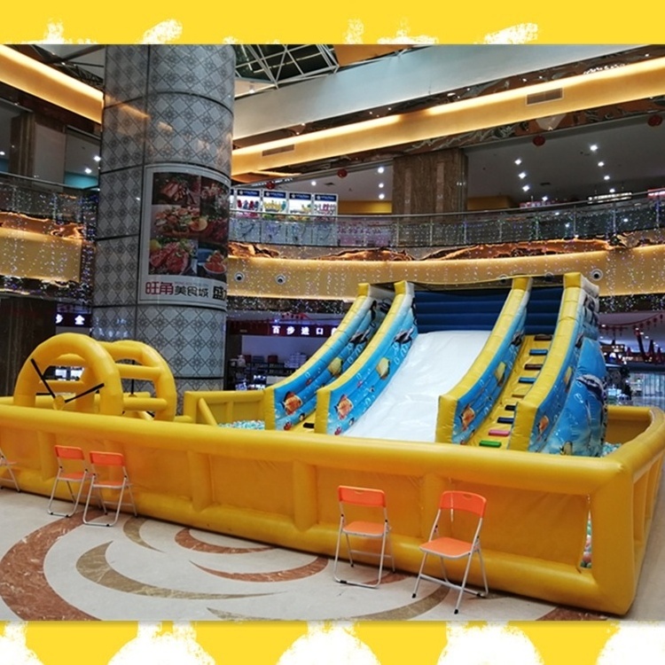 Giant Inflatable Water Park Pool Slide Amusement park For Indoor