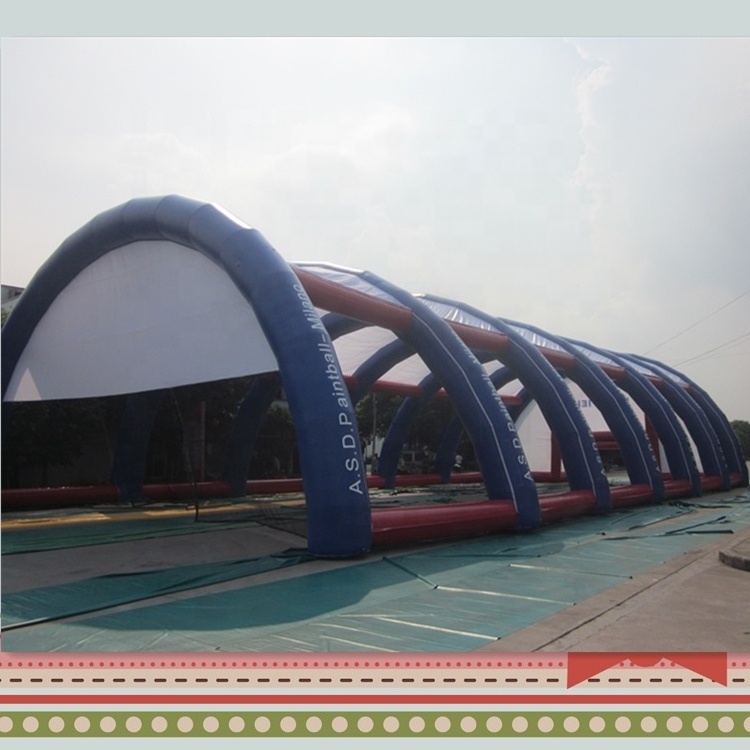 Portable inflatable volleyball cover, kids inflatable soccer/basketball field, Inflatable tunnel tent/building for sports