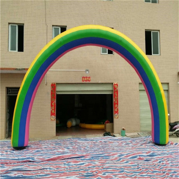 PVC Airtight Party Decorative Advertising Inflatable Rainbow Arch For Sale