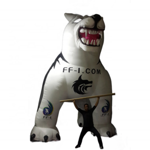 Custom Design 5m Cartoon Model Ruff Animal Inflatable - Wolf