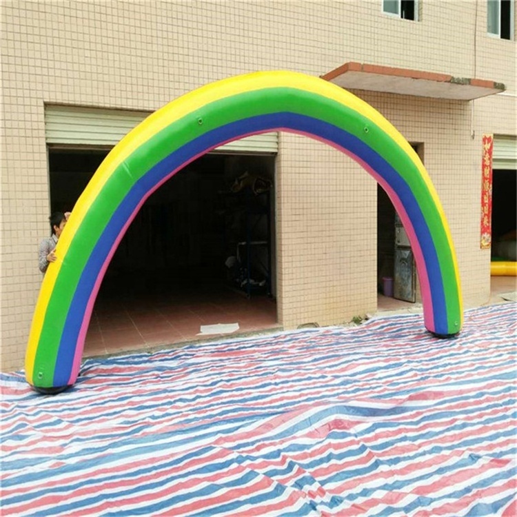 PVC Airtight Party Decorative Advertising Inflatable Rainbow Arch For Sale