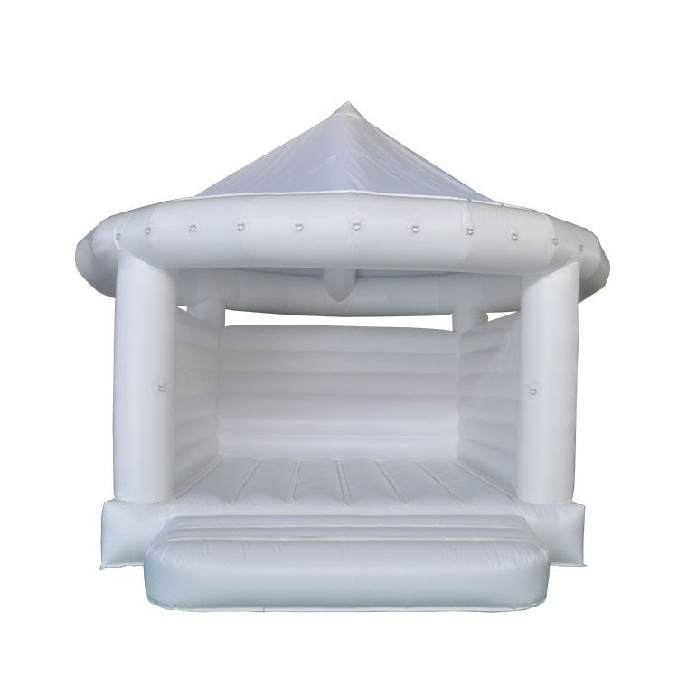 Outdoor Commercial Party Castillo Hinchable Bouncer Inflatable bouncy Castle Wedding Peach White Bounce House