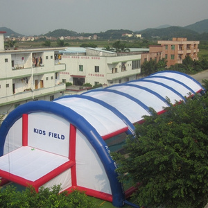 Portable inflatable volleyball cover, kids inflatable soccer/basketball field, Inflatable tunnel tent/building for sports