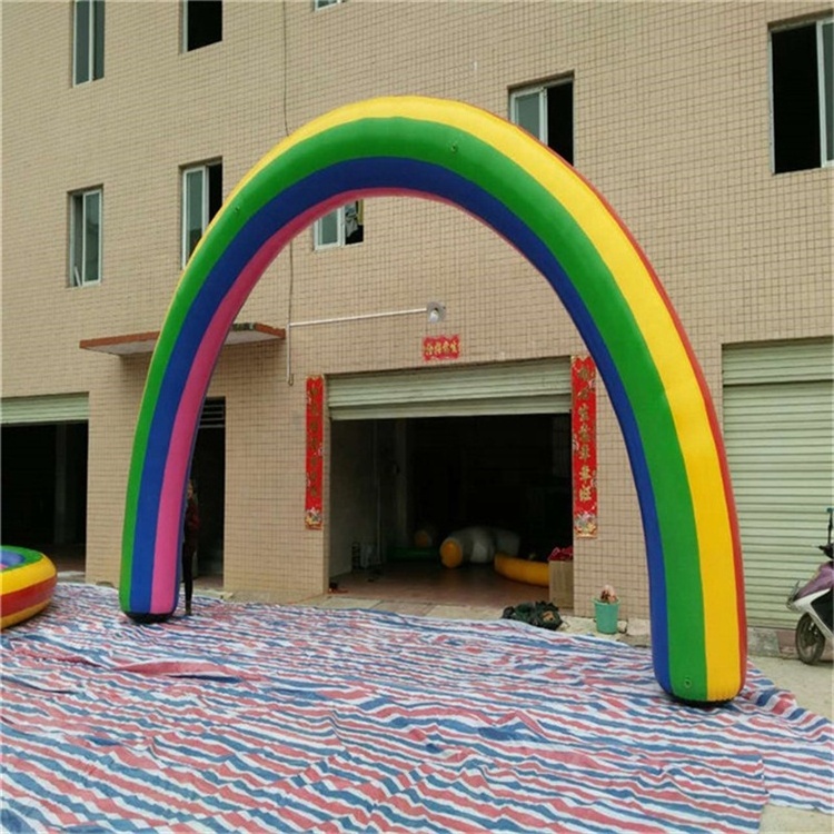 PVC Airtight Party Decorative Advertising Inflatable Rainbow Arch For Sale