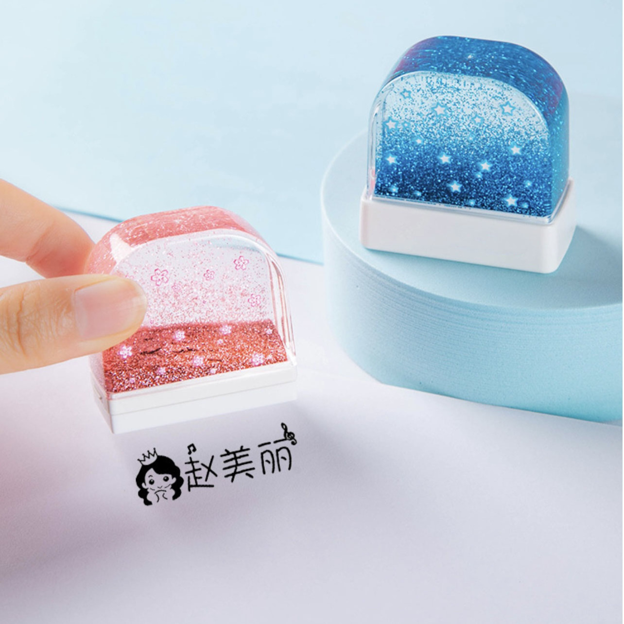 Self Inking Custom Logo Stamps Personalized Clothing Flash Stamp Name Stamp for Kids