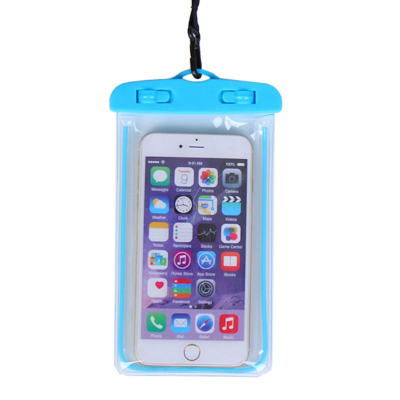 Summer Luminous Waterproof Pouch Swimming Gadget Beach Dry Phone Case Bag Camping Skiing Cover For Cell Phone 3.5-6 Inch