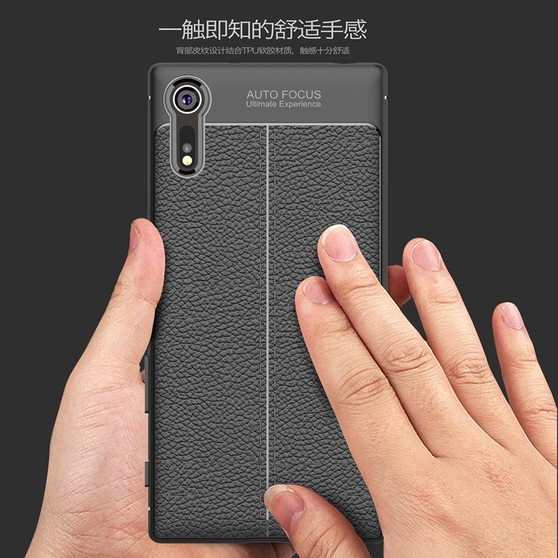 Simple Litchi Texture Soft TPU Phone Cases for Sony Xperia XZ Cover Silicone Case for Sony XZ F8331 Dual Sim F8332 Back Cover