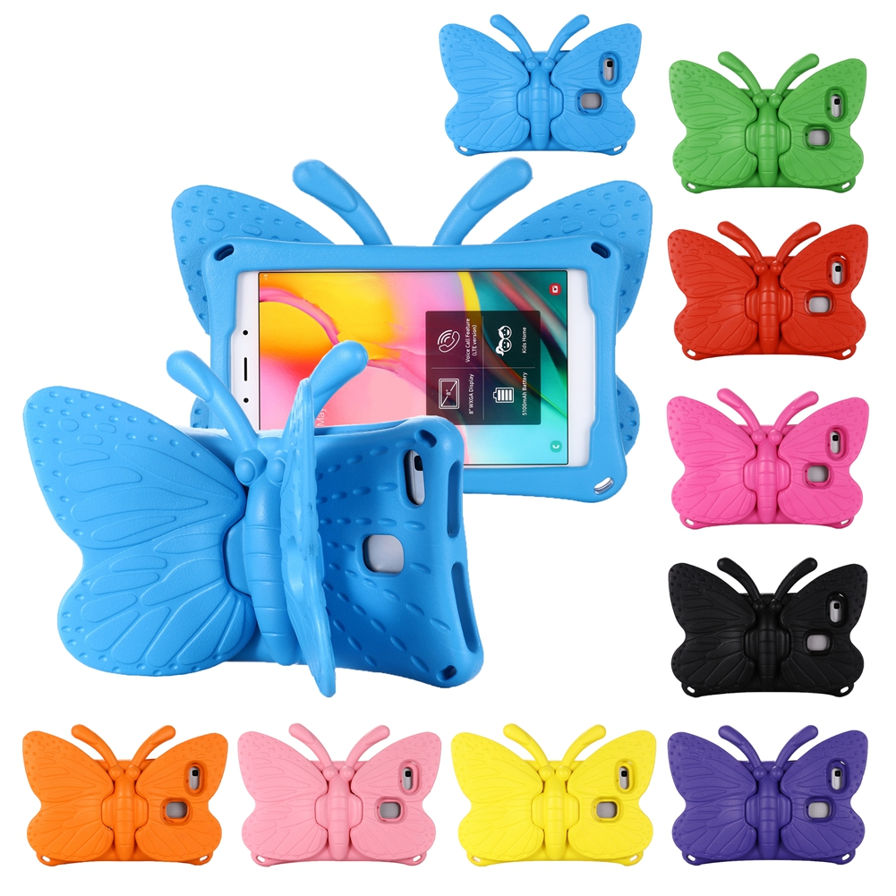 Cute Butterfly Kids Shockproof EVA Stand Case For Amazon Kindle Fire HD 8 2016 2017 2018 Shockproof Full Body Tablet Cover Funda