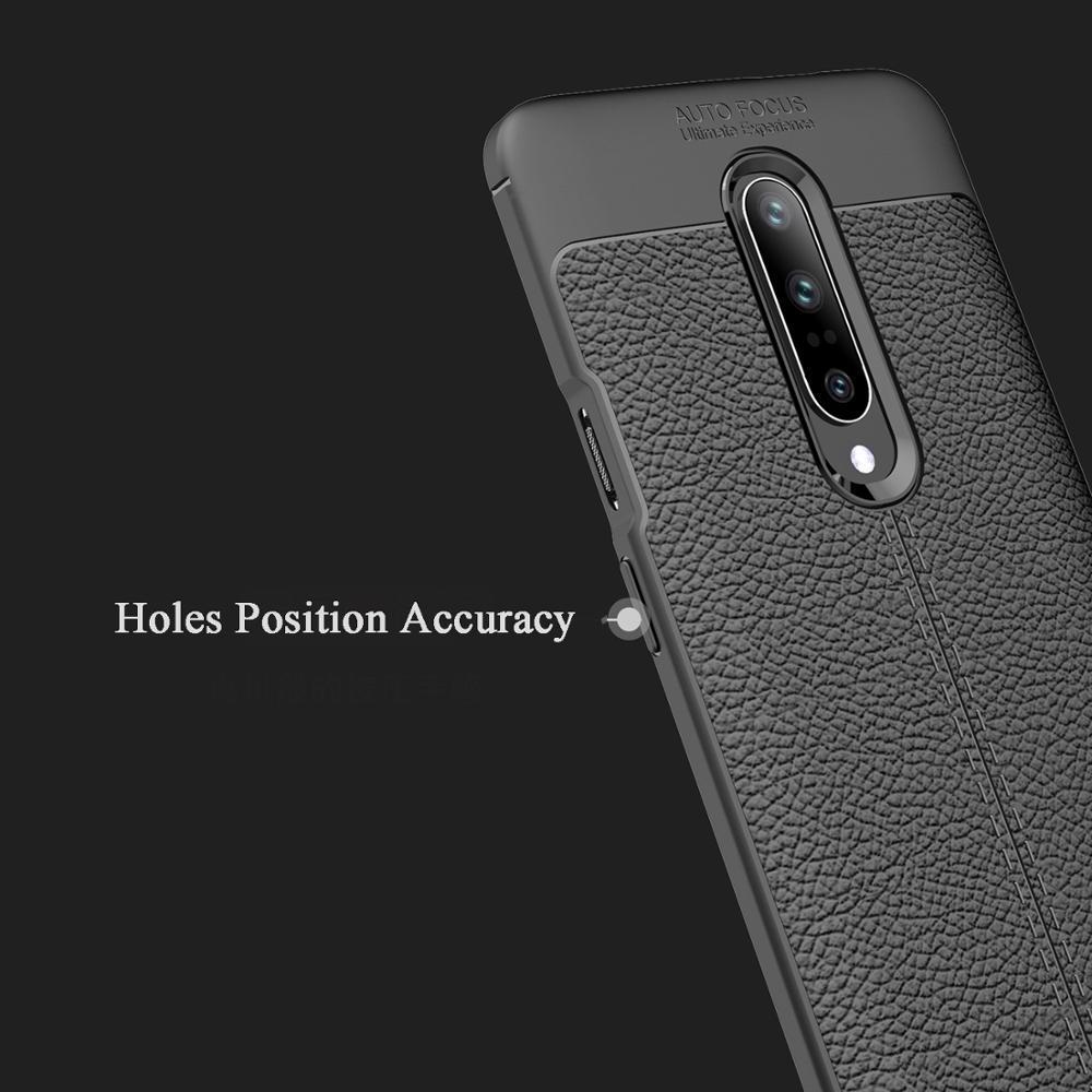 Simple Litchi Texture Phone Case for Oneplus 7 Pro Case for One plus 7 Cover Ltchi Pattern Back Cover for Oneplus 7Pro Case