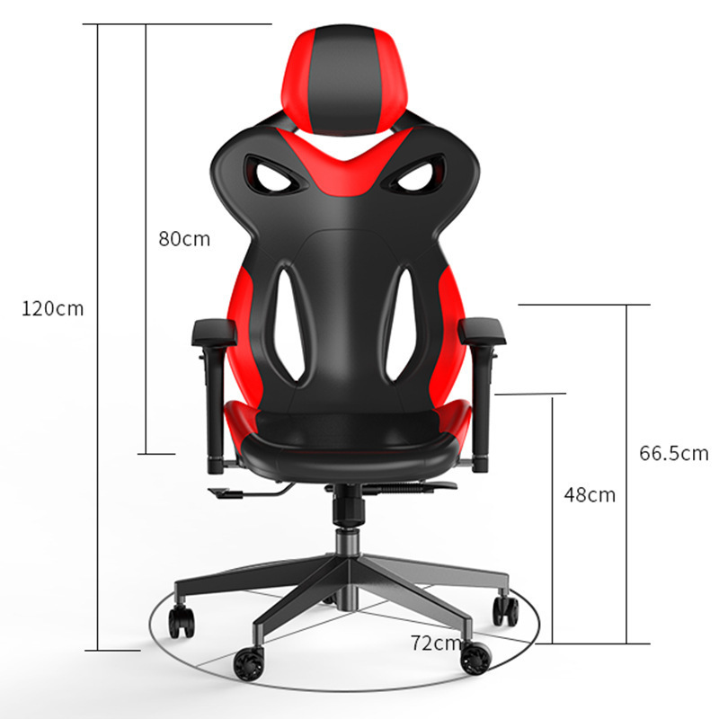 Custom Office Racing Game Computer Lift Chair Height Adjustable 360 Degree Revolving Extreme Gaming Chair