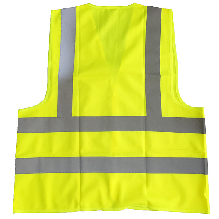 Topgear 100% polyester EN ISO 20471 hi vis waistcoat vest for workers