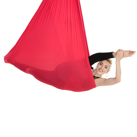 Hot Selling Custom 5.5 Yard Fitness Premium Aerial Silk Fabric Yoga Swing set Antigravity Handstand Yoga Hammock