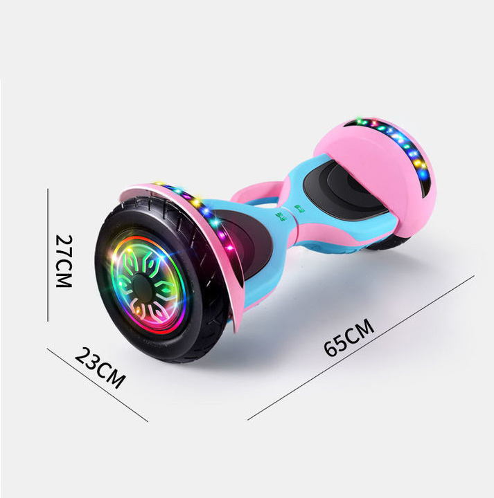 10 Inches Latest Popular  LED Technolog  Dual Wheel Self-Balancing Car Music Electric Smart  Scooter Hoverboard