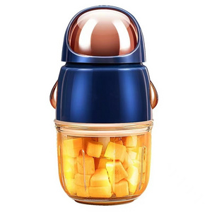 Mini Cute Small Food Processor Puree Blender Grinder Chopper 300ml Cup Glass Bowl Electric Baby Food Maker with 6 Blade