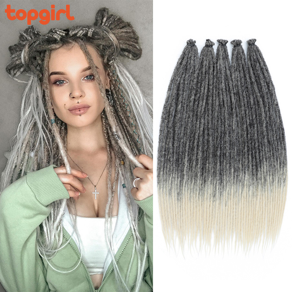 Handmade Dreadlocks Hair Extensions For Women and Men Crochet Braids Synthetic Accessories Faux Locs Braiding Hair Dreadlocks