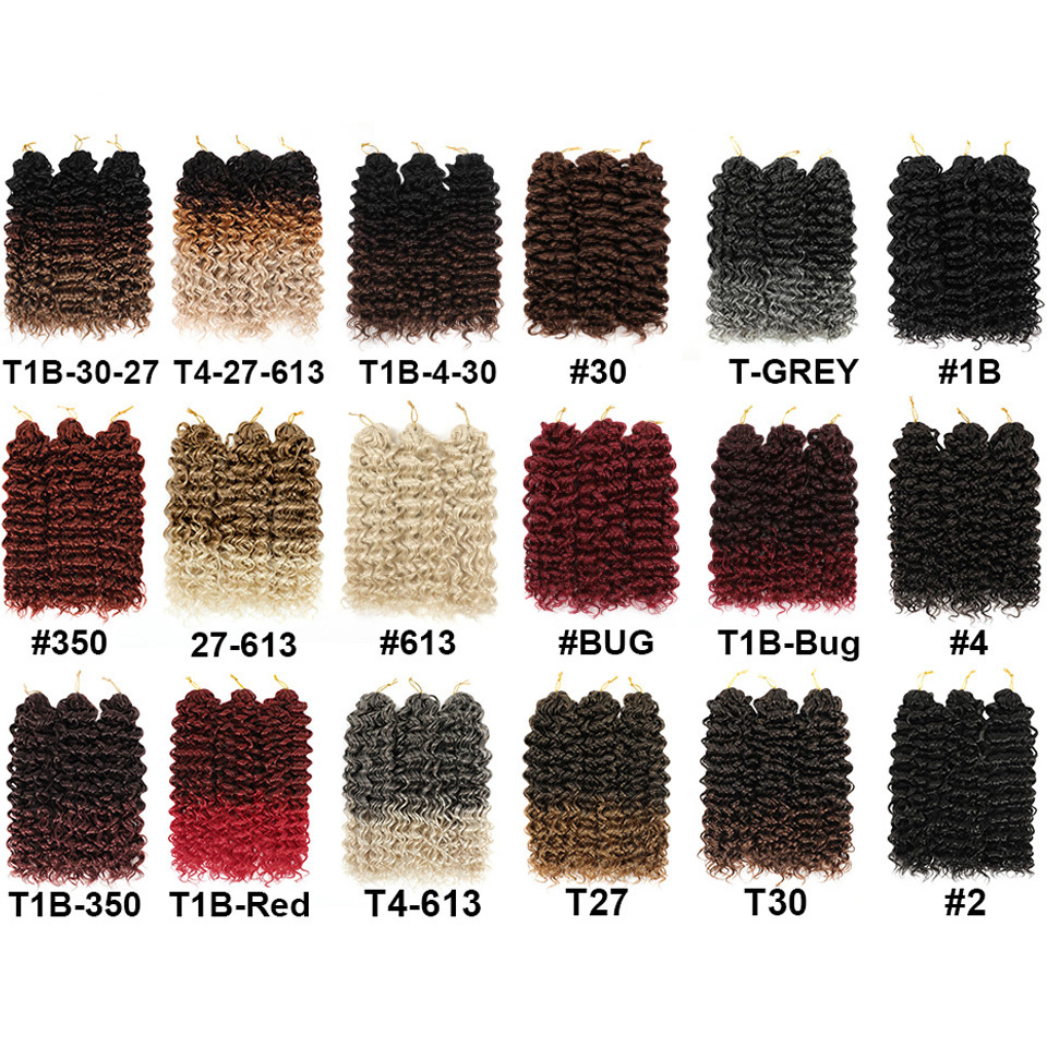 GoGo Curl Crotchet Braiding Hair Bohemian Loose Deep Wave Heat Resistant Hair Afro Kinky GoGo Soft Curly Crochet Hair Extensions