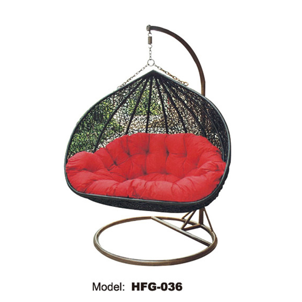 Modern Waterproof Heavy Duty Large Wicker Egg Chair Weather Resistant Outdoor Patio Swing Rattan Durable Furniture