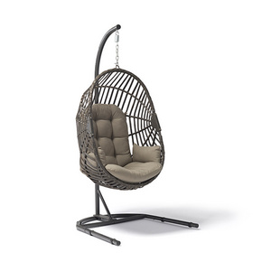 TG Modern Lazy Foldable Swing Rocking Chair Indoor And Outdoor Grand Patio Rattan Nest Hanging Egg Chair