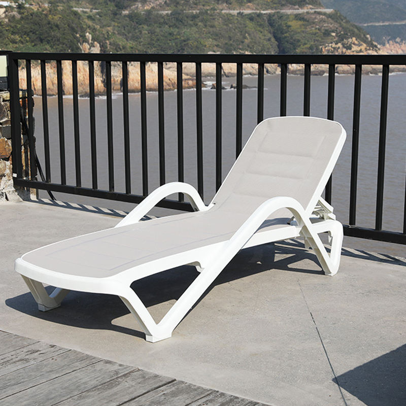 In Stocks outdoor Hotel plastics Sun Loungers Beach Bed Waterproof Swimming Pool Chair ledge lounger in pool