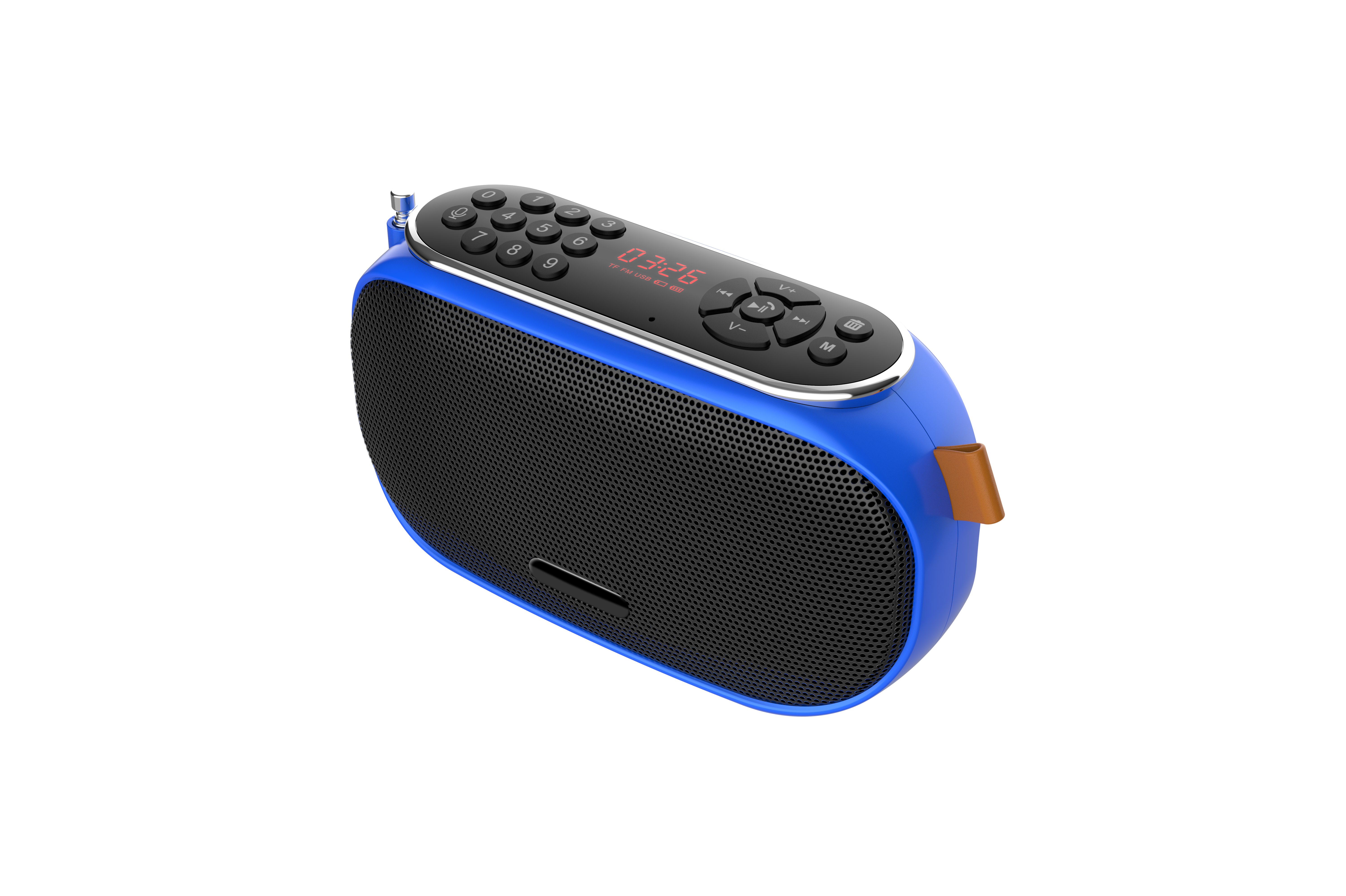 Portable Rechargeable BT Speaker FM Radio With Music  Loudspeaker Player And Record for thailand market