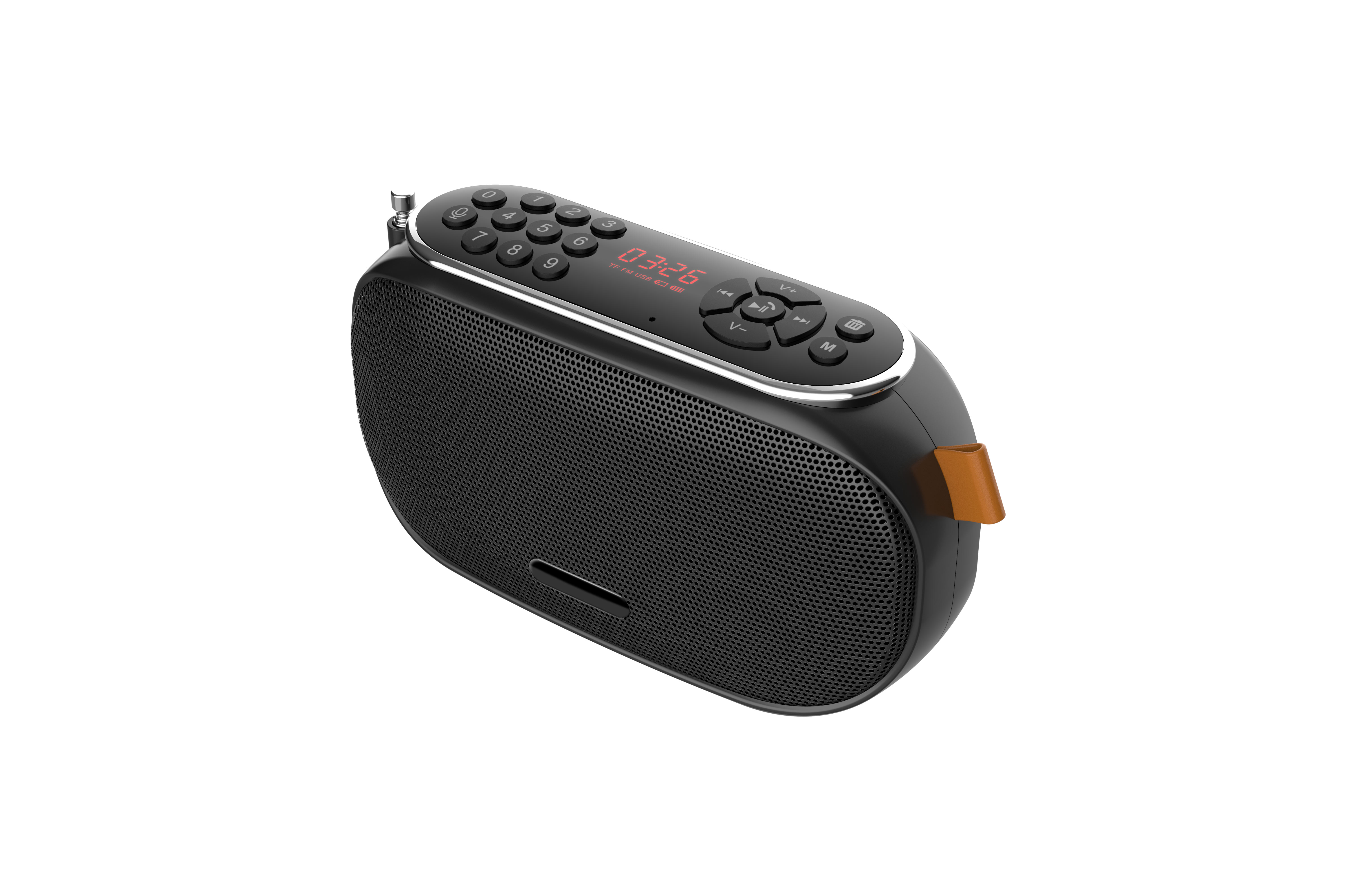 Portable Rechargeable BT Speaker FM Radio With Music  Loudspeaker Player And Record for thailand market