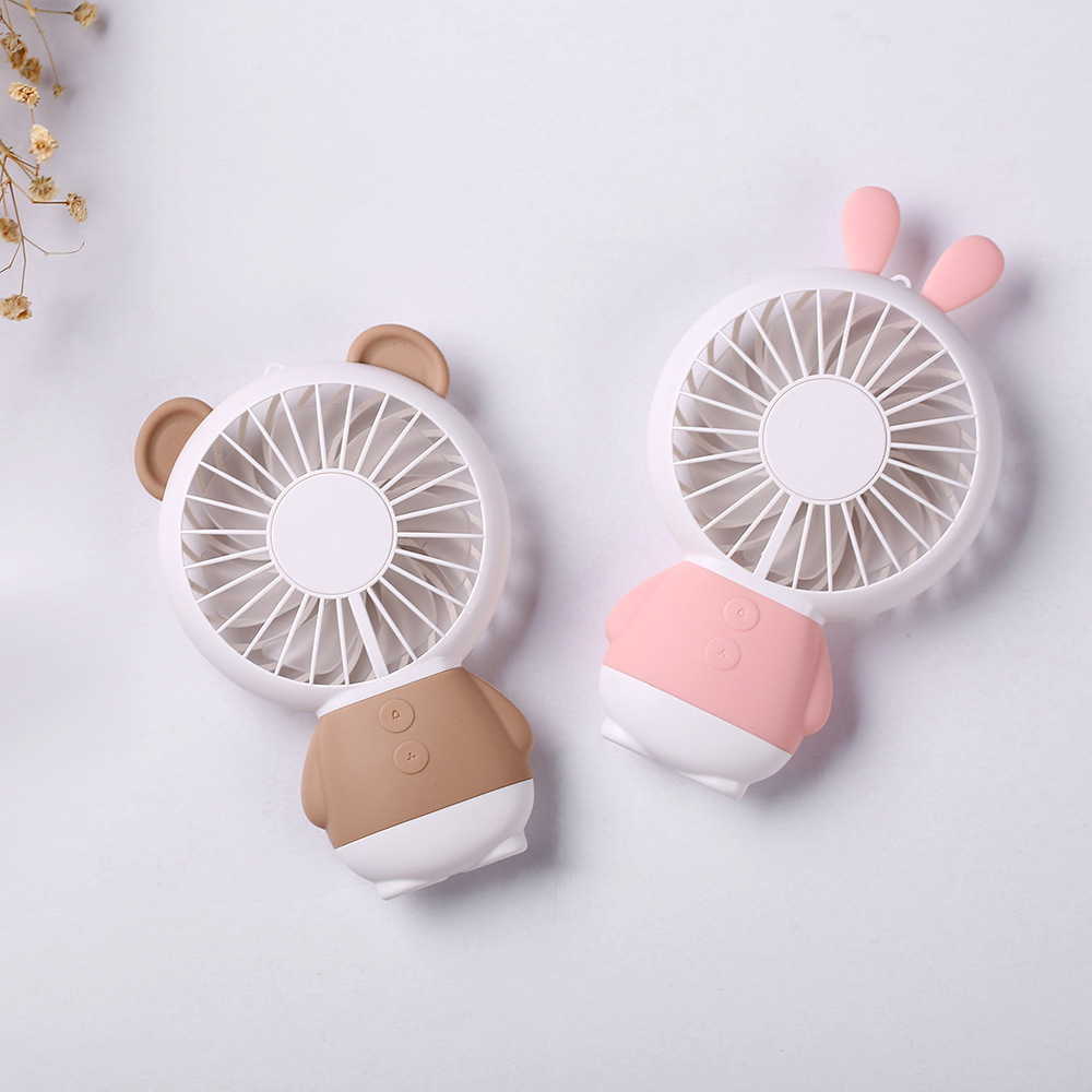 stock available fast delivery promotion children gift usb Linglong rabbit fan damo bear thin fan