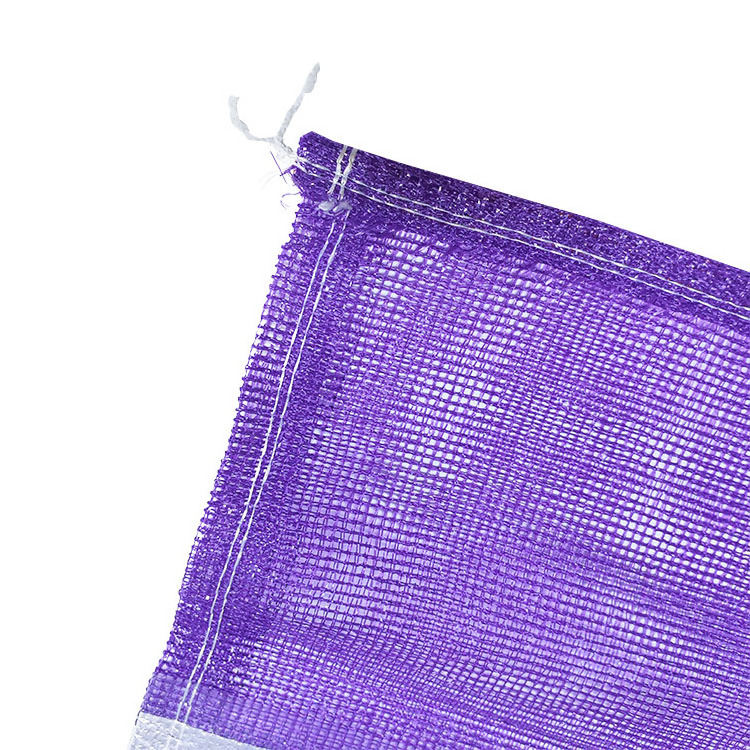 Drawstring Purple leno bags for fruits For Onion/potato/Lemon/Fruit 20kg/25kg/50kg  Pp mesh Bags 50*80cm/43*65cm With Wholesale