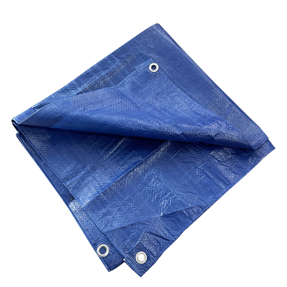 Standard Poly Tarp Sliver Blue Waterproof PE Tarpaulin for Canopy Tent Boat Or Pool Cover