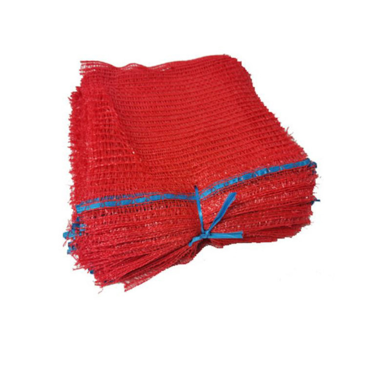 cheap 40x60cm 50x80 agriculture pe knitted onion net packing hdpe raschel potato mesh bag for vegetable apple fruit