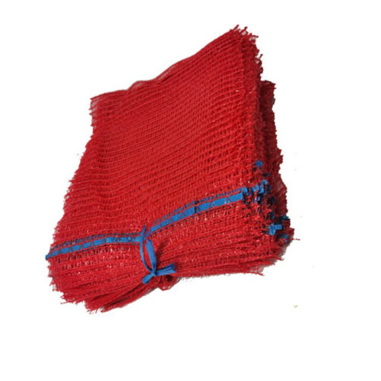 cheap 40x60cm 50x80 agriculture pe knitted onion net packing hdpe raschel potato mesh bag for vegetable apple fruit