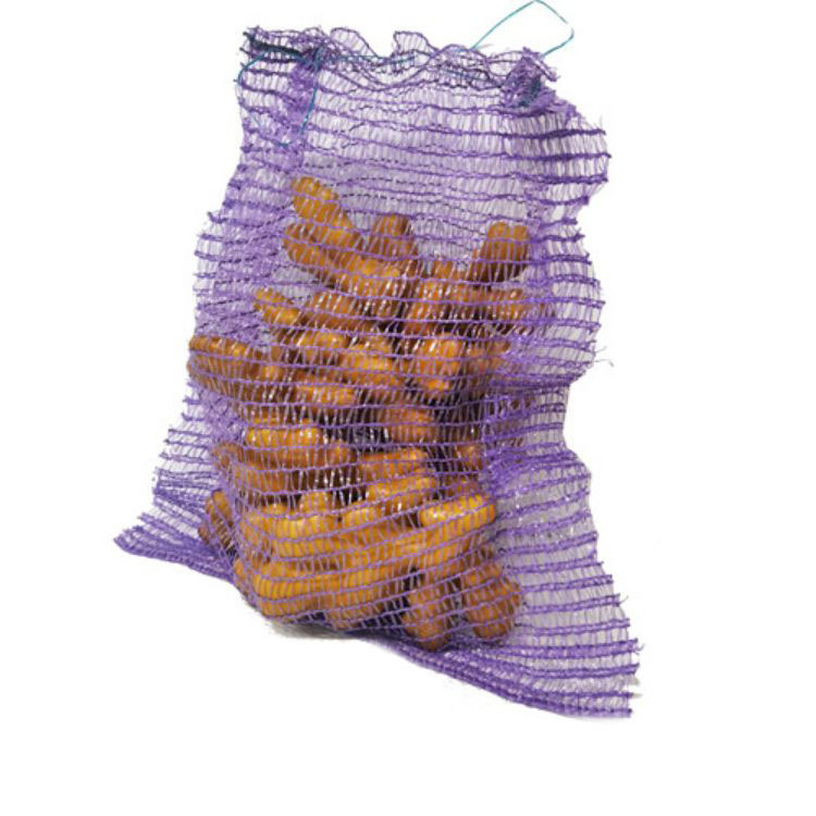 Custom PE Vegetable Packing Lemon Onion Mesh Bag With Drawstring