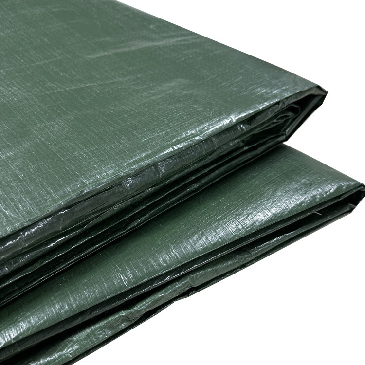 Waterproof Poly Tarp TERPAULIN Dark Green with EYES Holes 10 x 16 meters Tarpaulin