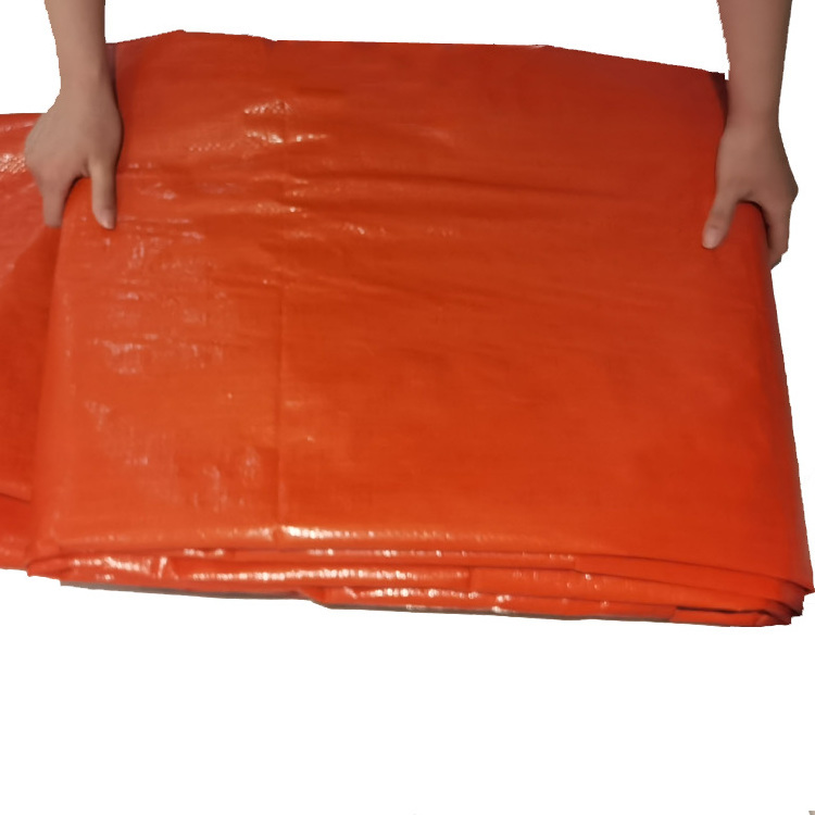 Pe High Quality Red Orange Other Fabric Tarpaulin Waterproof Canvas Woven Plain Coated Waterproof Car Cover Material 3 Tons 800d