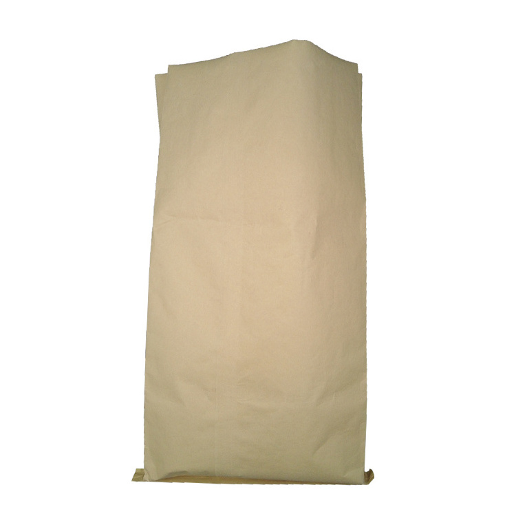 Empty kraft paper pp woven valve bag 50kg 25 kg different dimesacknsions for cement