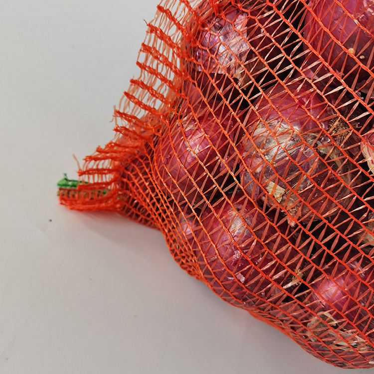 Customized Agriculture onion lemon pe packing date net mesh bags