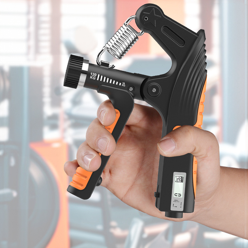 New Design 10-120kg Adjustable Heavy Gripper Fitness Hand Exerciser Grip Wrist Training Hand Grip Strengthener with Counter