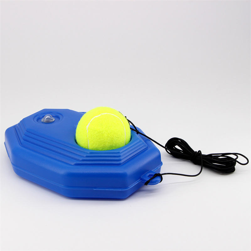 DECELEVEN Tennis Training Aids Base With Elastic Rope Ball Practice Self-Duty Rebound Tennis Trainer