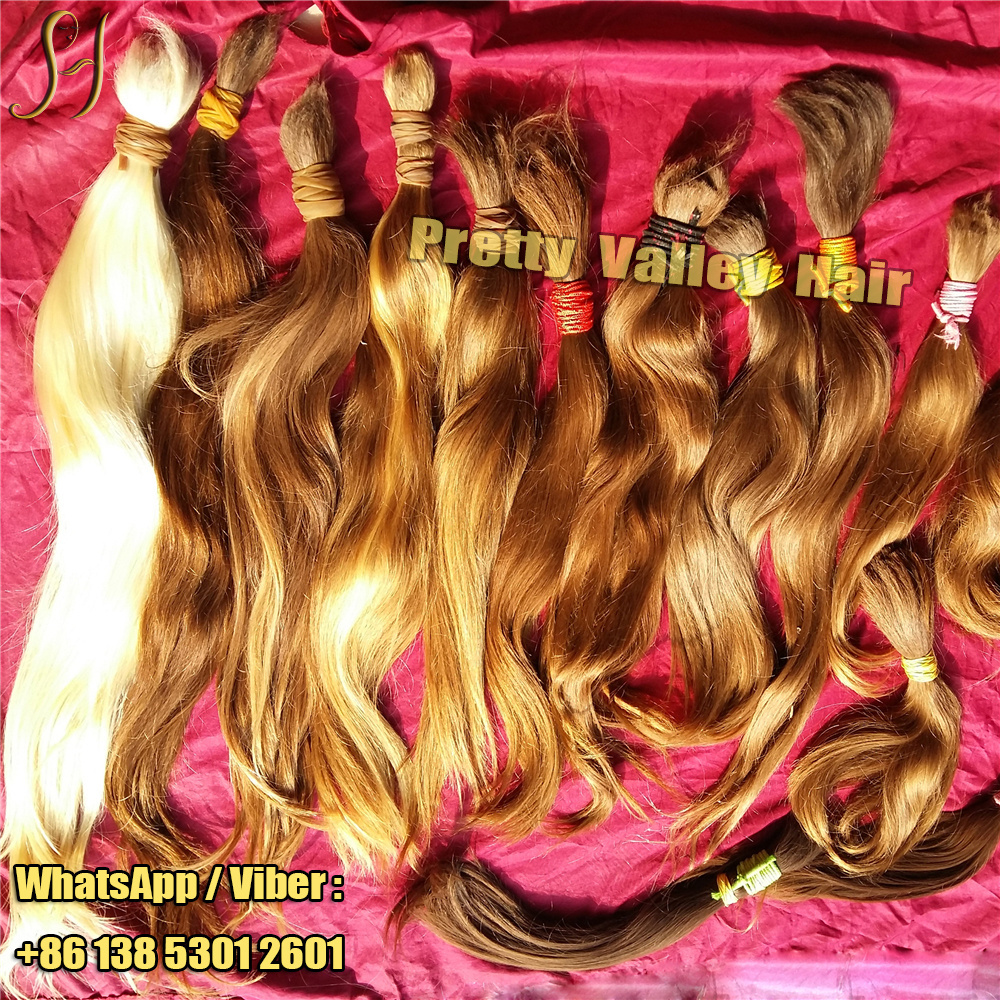 raw unprocessed natural blonde virgin russian hair bulk