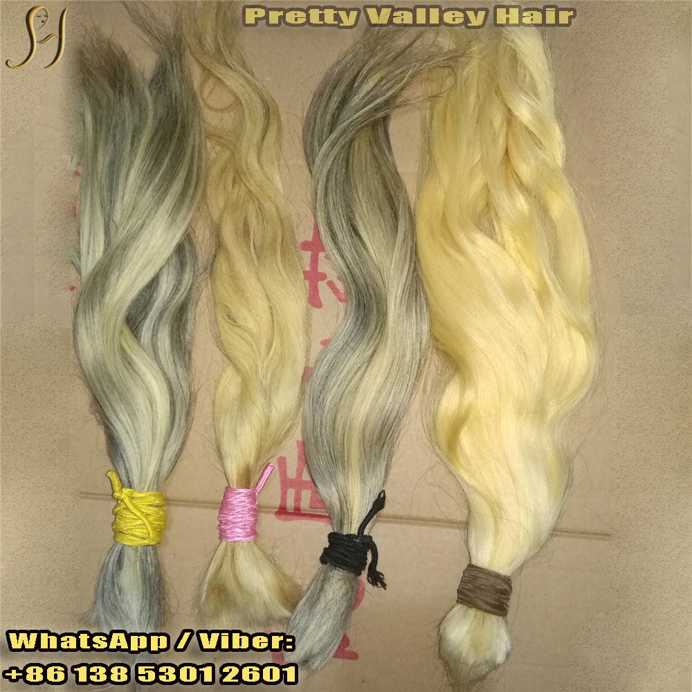 grey human hair full lace wig, double drawn cuticle aligned virgin blonde european human grey braiding hair