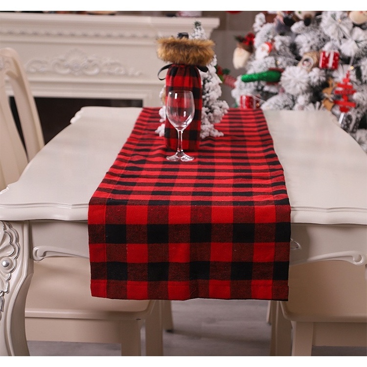 retail hot style decorated Christmas holiday home table runner placemat